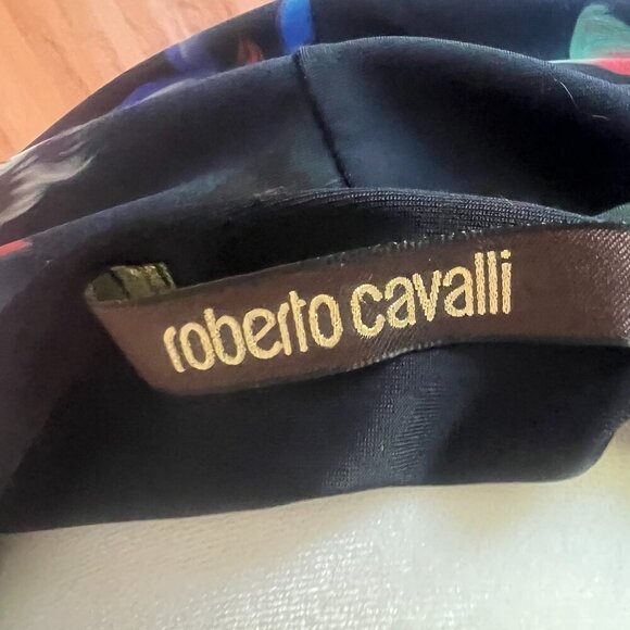 Roberto Cavalli knee-length floral print sheath dress with 3/4 sleeves. Size 40 - Picture 3 of 3